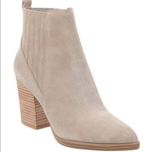 Marc Fisher Alva Booties - Tan/Cream